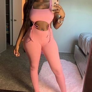 Pink jumpsuit